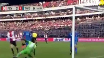 Simon Gustafsson Second Goal ¦ Feyenoord 2 - 0 Twente ¦ Eredivisie 2015