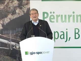 BERISHA NE KUKES INAGURON PERFUNDIMIN E HIDROCENTRALIT NE LAPAJ LAJM