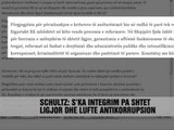 Martin Schulz për statusin e Shqipërisë - Vizion Plus - News - Lajme