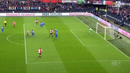 Simon Gustafsson Goal - Feyenoord 1 - 0 Twente - 22_11_2015
