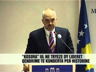 Rama--Berisha shtrëngojnë duart - Vizion Plus - News - Lajme