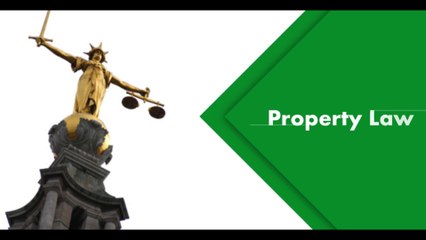 Property Law - Course Outline