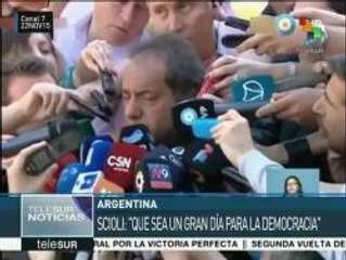 Daniel Scioli: Que argentinos voten en defensa de su futuro
