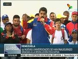 Maduro destaca logros de Venezuela en educación universitaria