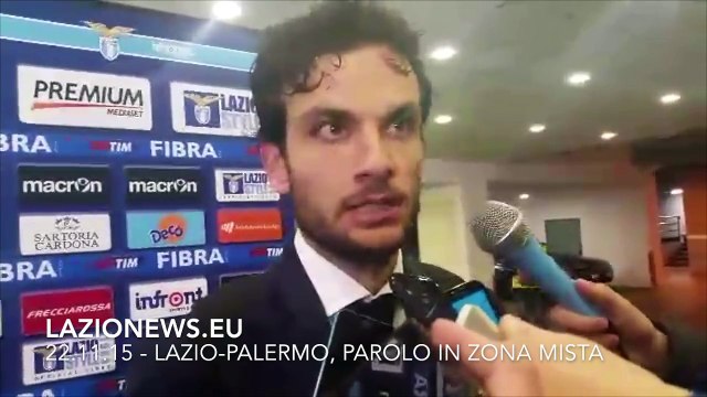 22.11.15 - Parolo in zona mista dopo Lazio-Palermo 1-1