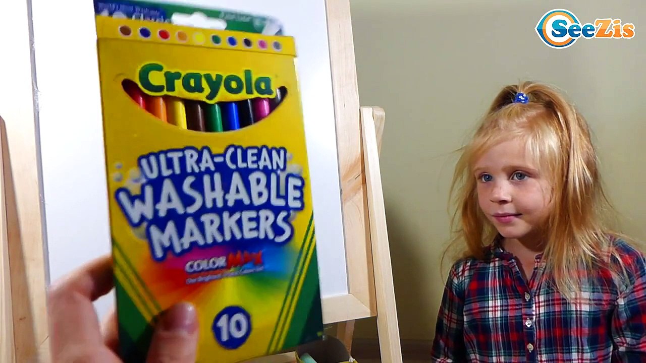 ✔ Урок рисования от девочки Маши. Видео для детей. Crayola Markers Paint for kids. ✔