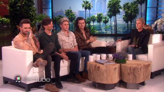 Boys with a surprise fans 17.11.15 Ellen Show