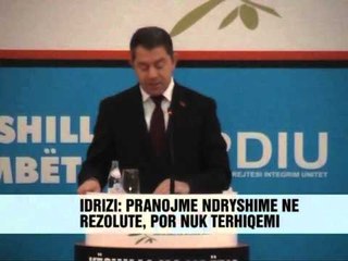 Idrizi për rezolutën çame - Vizion Plus - News - Lajme