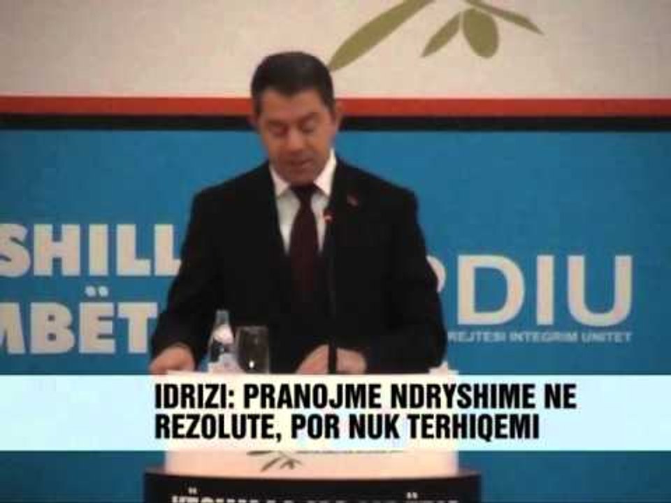 Idrizi për rezolutën çame - Vizion Plus - News - Lajme
