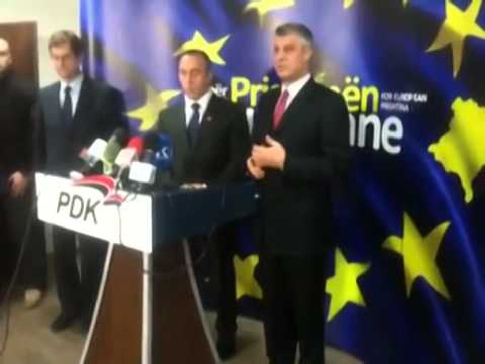MEDIAT KOSOVARE HARADINAJ DHE THAÇI KOALICION P...
