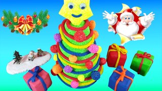 Play Doh Foam Clay Christmas Tree Presents Surprise Spider-Man Super Mario My Little Pony