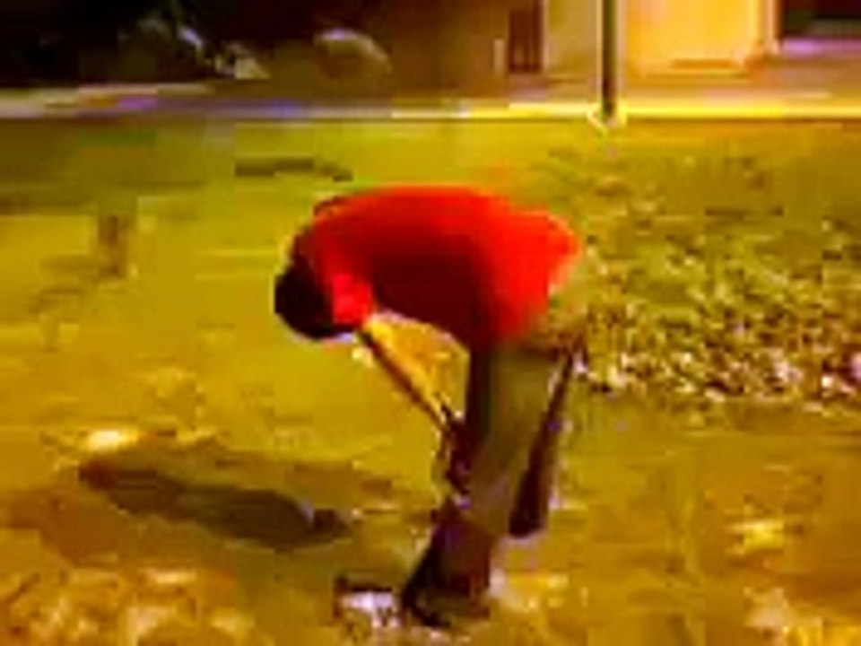 funny guy hit by another guy during performing prayer