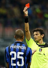 Miranda Gets RED CARD - Inter vs Frosinone - Serie A - 22.11.2015