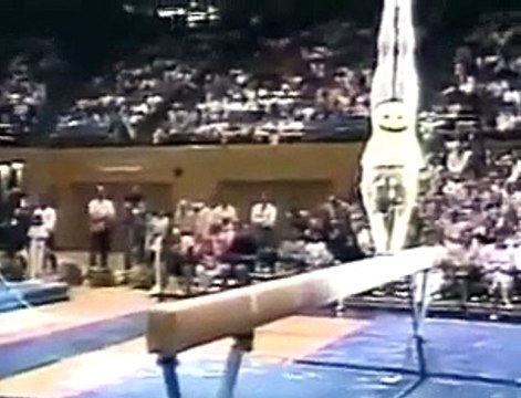 1988 Paul Hunt gymnastics comedy beam routine