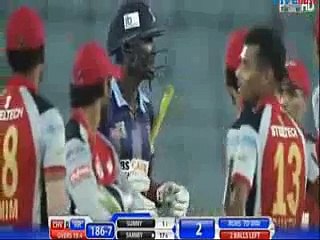 Winning moment - Muhammad Amir 4 wickets -  Misbah Ul Haq 61 Runs Of 39 Balls in BPL T20 - Rangpur Riders v Chittagong Vikings 1st Match 2015