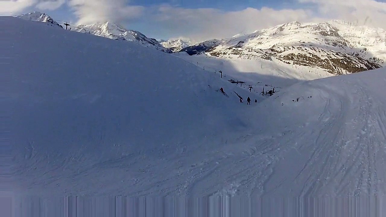 Tignes - Canyon sous le télésiege "MontBlanc"