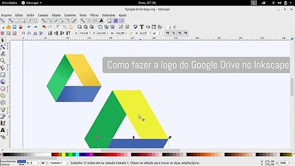 como-fazer-a-logo-do-google-drive-no-inkscape