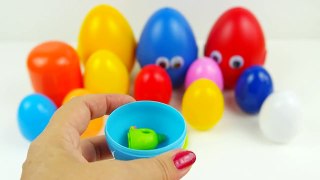 LEARN SIZES with Play Doh Surprise Eggs Frozen Peppa Pig Pocoyo Minions Toy Surprises