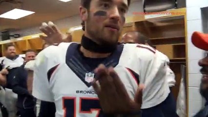 Broncos: Post  Game Locker Room Celebration & Victory Speech