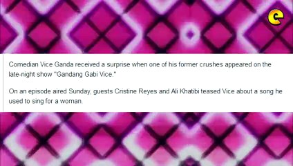 Vice Ganda Surprised By His Female Ex-Crush