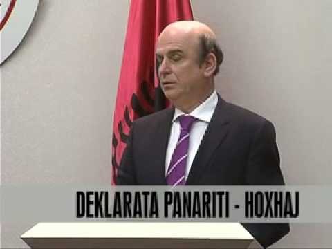 Deklarata Panariti - Hoxhaj - Vizion Plus - News - Lajme