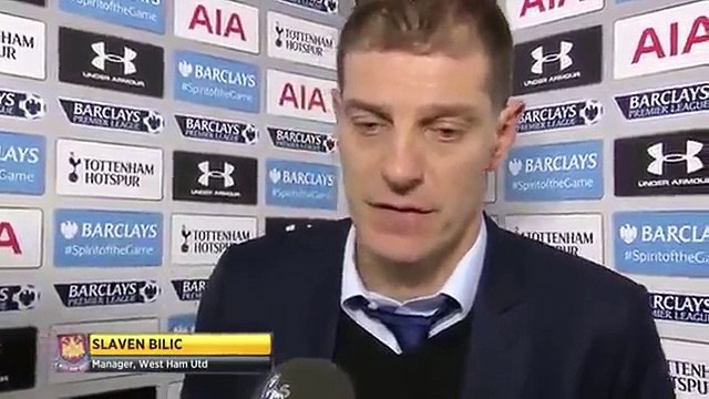 Tottenham 4-1 West Ham - Slaven Bilic Post Match interview - Praises opponents