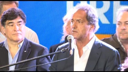 "He puesto lo mejor de mi", Scioli reconoce su derrota ante Macri