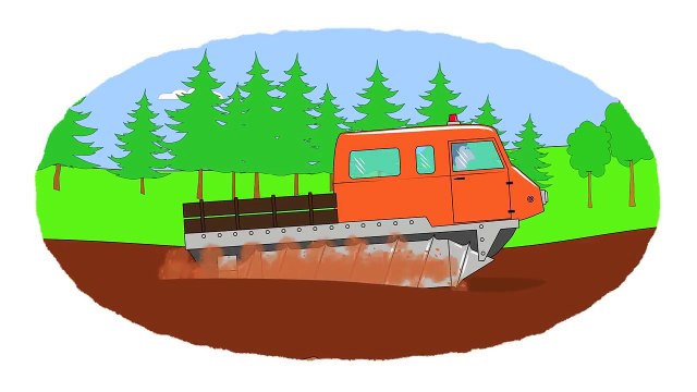 Мультик - Раскраска. Учим Цвета - Самые необычные машины в мире - Часть 1