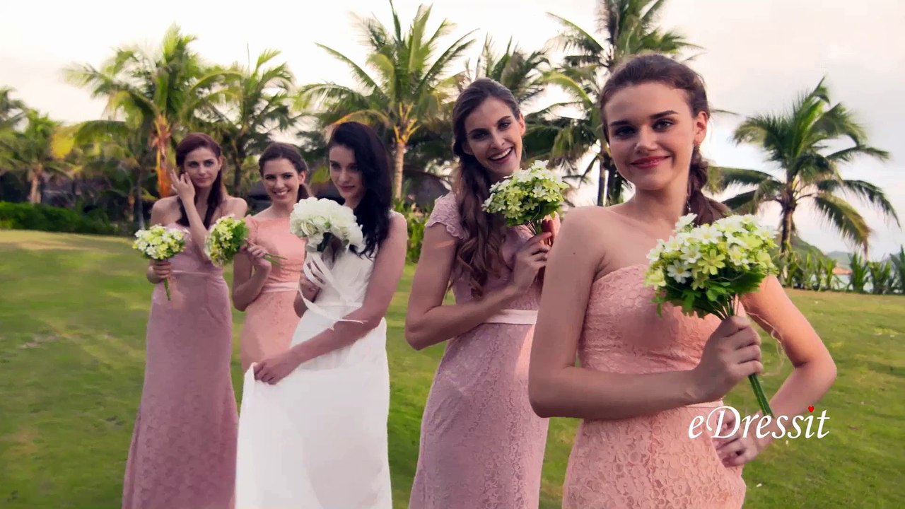eDressit Fashion Quality Feeling Over all Lace Pink Bridesmaid Dress Shooting(part 7)