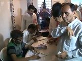 Rajkot voting by Vijay Rupani during civicbody polls in Gujarat