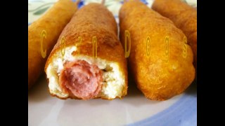 Easy CORN DOGS  Food Recipes For make it at home cooking begginers