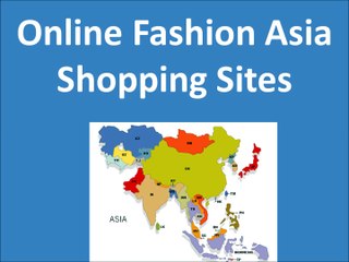 Online Clothing Asia Shopping Sites