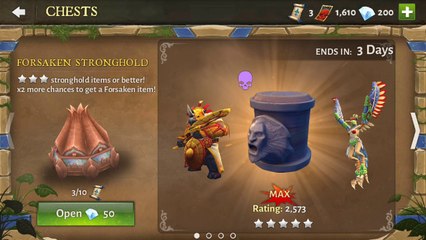 Dungeon Hunter 5: NEW Android/IOS "OPEN CHESTS FORSAKEN STRONGHOLD" [HD]