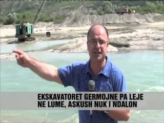 Dëmtohet shtrati i Vjosës nga gërmimet pa leje - Vizion Plus - News, Lajme