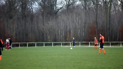 Coup franc mimik.  USSM A - CHARETTE 3-1