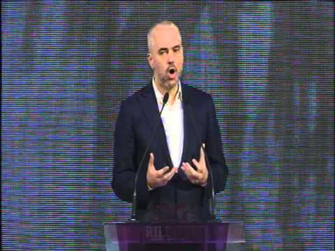 EDI RAMA NE DURRES-PREZANTON PROGRAMIN E RILINDJES IRONIZON BERISHEN-LAJM