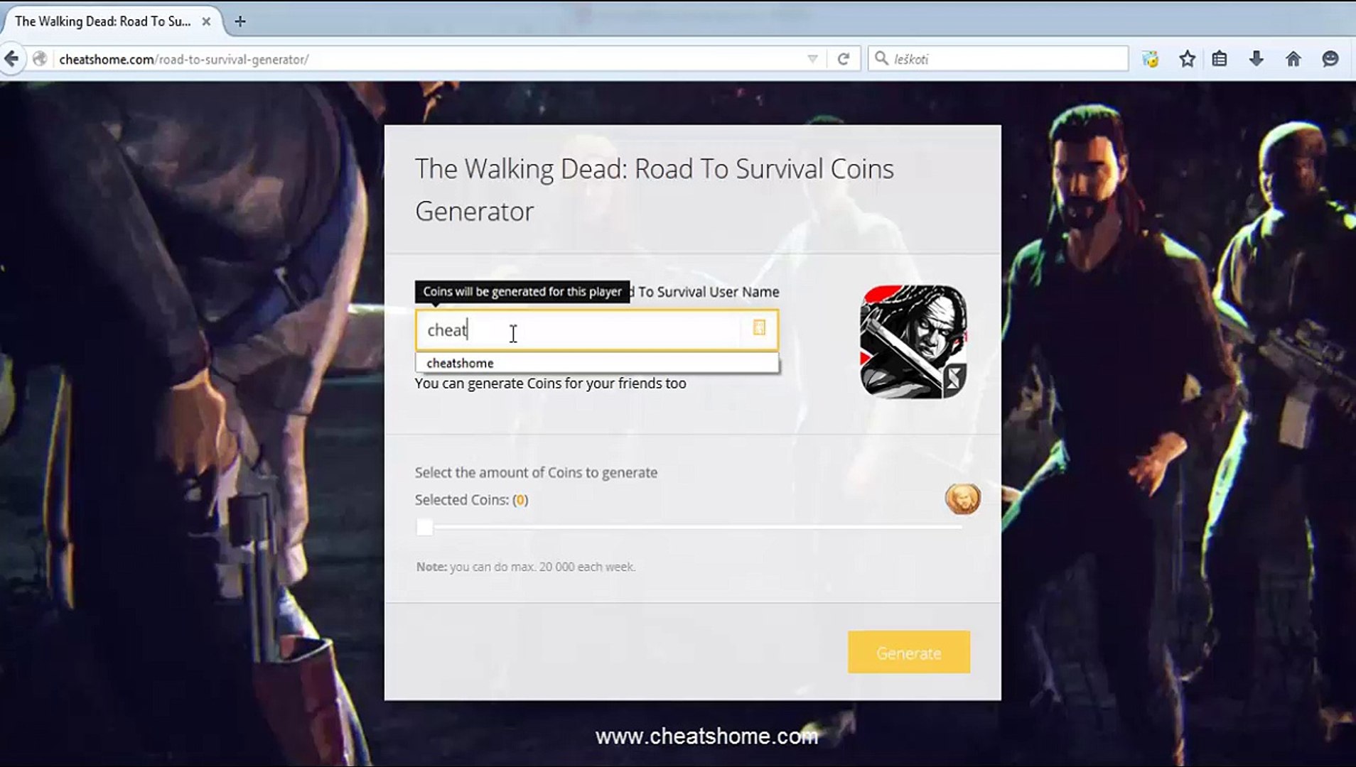 The Walking Dead Road To Survival Cheats - Coins generator - video  Dailymotion