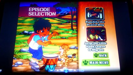 Go Diego Go! -Safari Rescue Menu Walkthrough