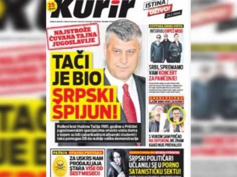 THAÇI SPIUN I UDB-GAZETA SERBE KURIR AKUZON KRYEMINISTRIN E KOSOVES-LAJM