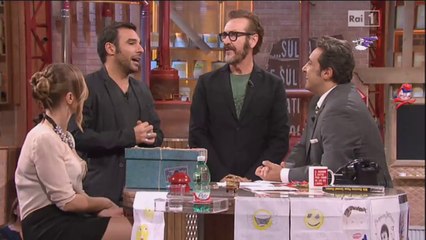 Marco Giallini e Edoardo Leo ospiti di Flavio Insinna a Affari Tuoi