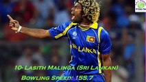 World Top 10 Fastest Bowlers in The History of Cricket
