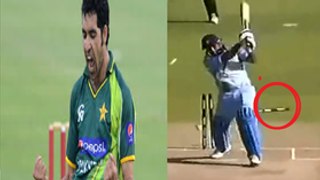 Dhoni vs Umar Gul Clean Bowled Wicket