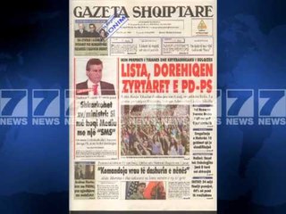 Gazetat shqiptare-Titujt kryesore te shtypit te dites 10 maj 2013