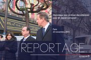 François Hollande​ et David Cameron​ au Bataclan pour un hommage aux victimes