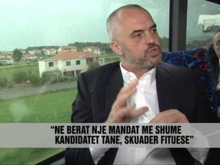 Rama ne autobusin e fushatës - Vizion Plus - News - Lajme