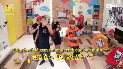 [VNMX] [Vietsub] 150916 Monsta X Today's Room Part 1 -  Challenge to "Aegyo" show