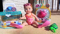 REAL SWIMMING BABY DOLL!!! Baby Born I Can Swim Toddler Swims in Pool Underwater Video Dis