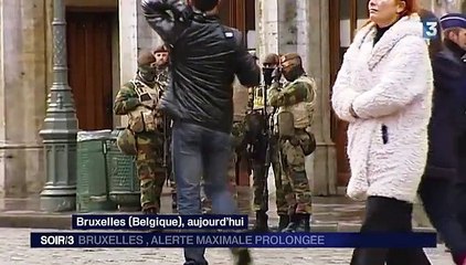 Bruxelles ville morte, alerte maximale maintenue pour lundi