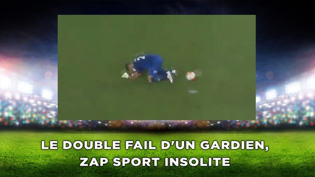 Le double fail d'un gardien, zap sport insolite