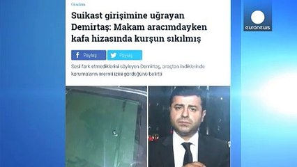 Турция: покушение на лидера прокурдской партии